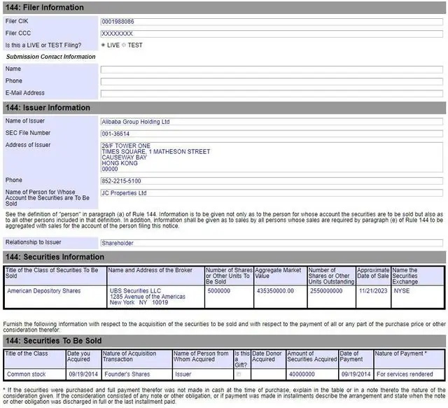 马云家族信托拟减持阿里巴巴_马云抛售阿里巴巴股份_马云家族信托