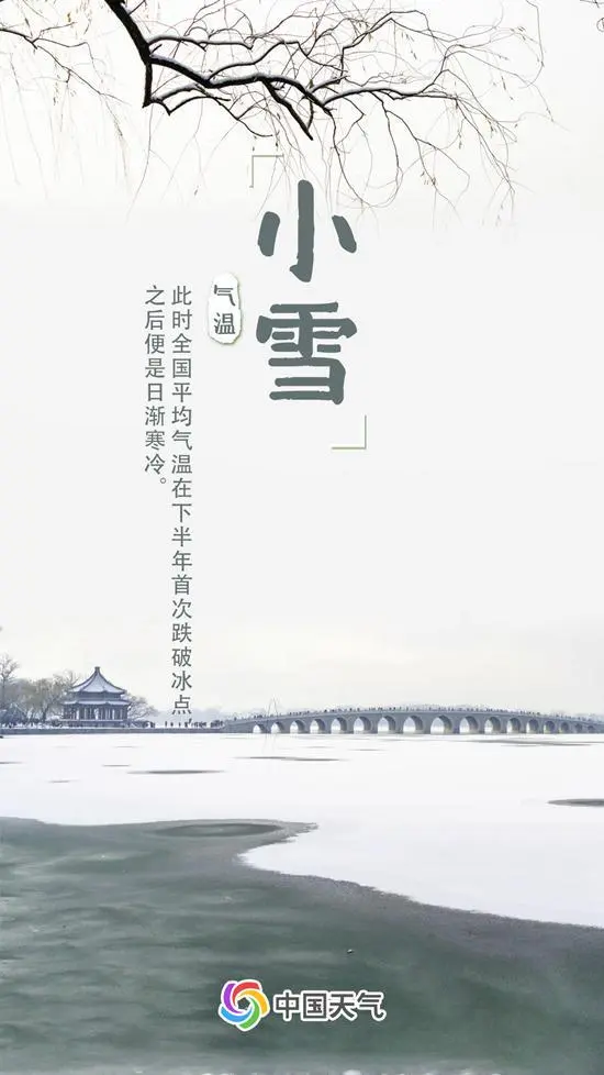 小雪节气前后气温图表_2020年小雪节气的图画_小雪节气全国初雪地图出炉