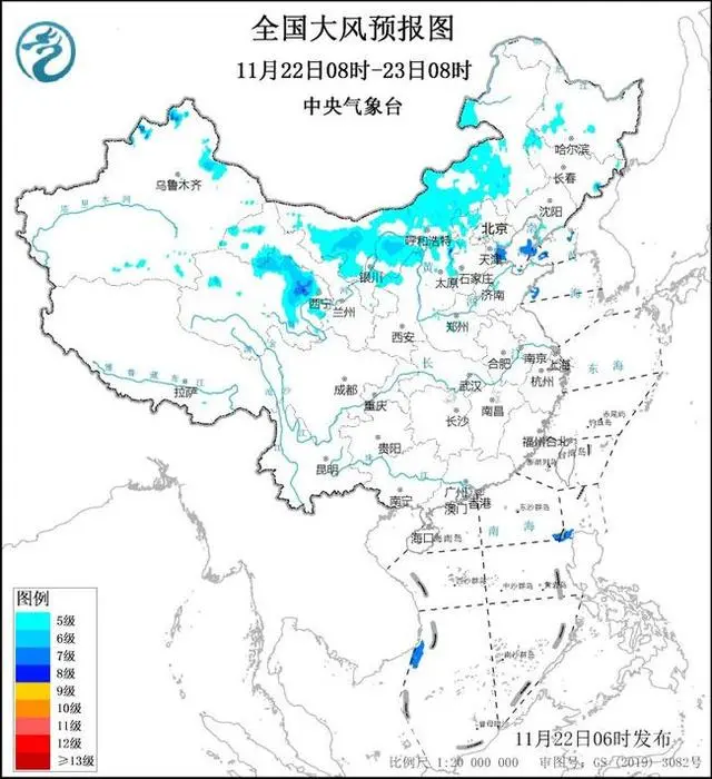 小雪节气全国初雪地图出炉_2020年小雪节气的图画_小雪节气前后气温图表