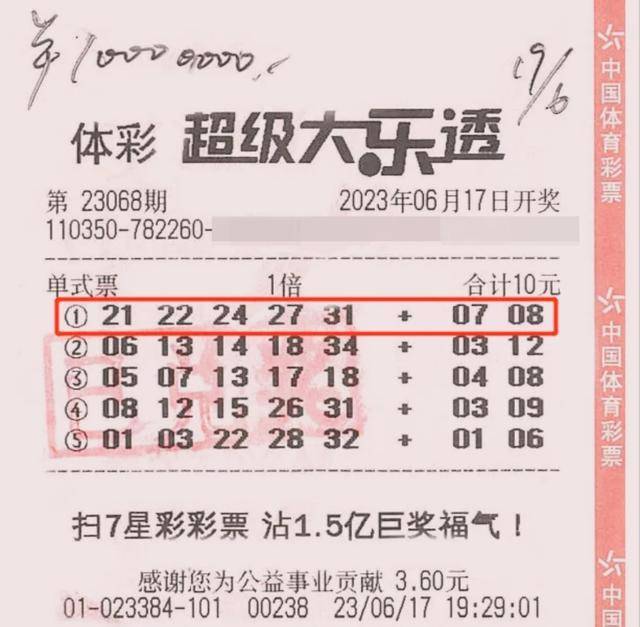 男子中千万大奖 要求全打老婆卡里:妻子带来幸运