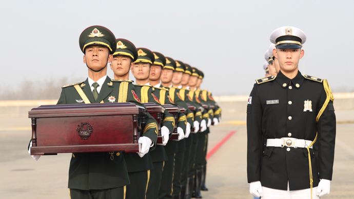 志愿军烈士欢迎回家_志愿军烈士回家了_25名在韩志愿军烈士回家