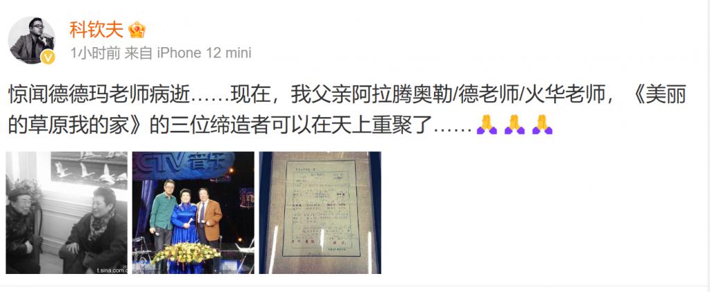 歌唱家德德玛照片_歌唱家德德玛去世_歌唱家徳徳玛