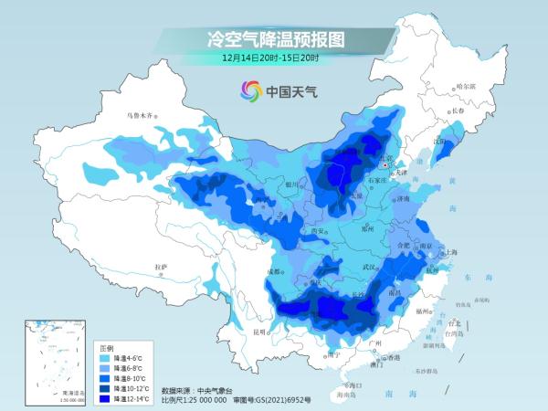 北方开启至冷时刻 南方断崖式降温
