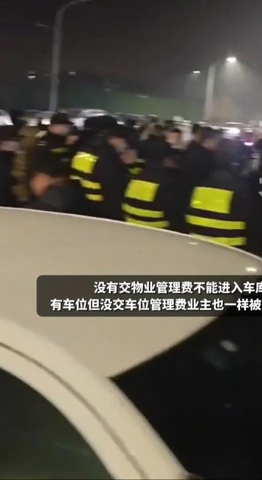 一物业禁止未交管理费业主驾车进入，特警到达现场后抬杆放行