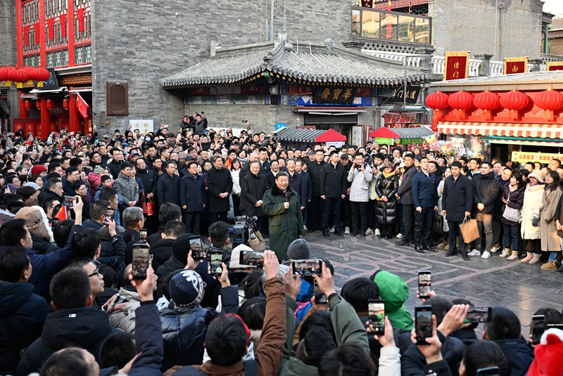 习近平在天津古文化街考察_习近平在天津古文化街考察_习近平在天津古文化街考察