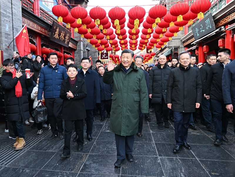 习近平在天津古文化街考察_习近平在天津古文化街考察_习近平在天津古文化街考察