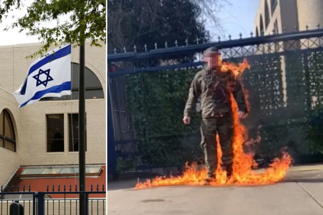 在以色列大使馆外自焚美国军人临终遗言公开 美国防部回应