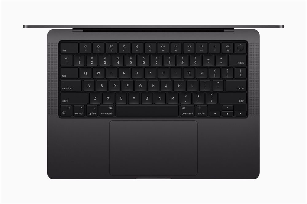 Apple-MacBook-Pro-keyboard，，苹果，电脑，M3芯片，深空灰，键盘