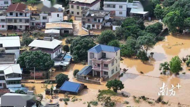 梅州暴雨后有村民捞起数百斤大鱼 洪水退去，村民忙恢复