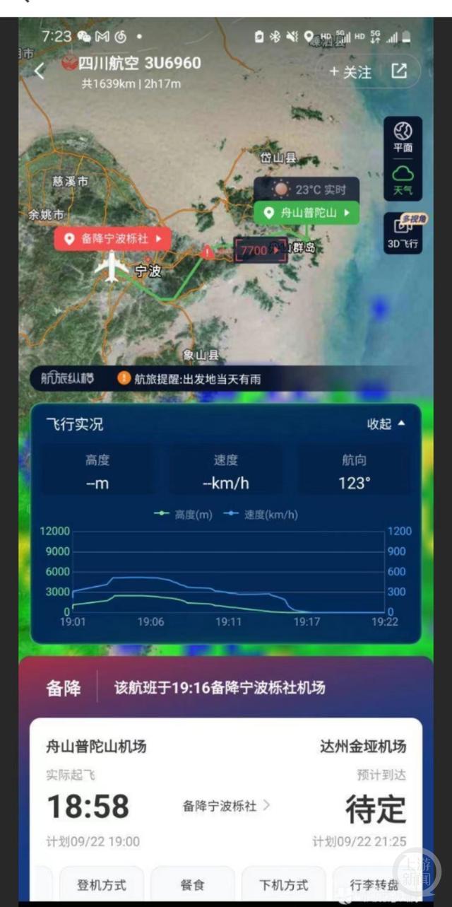 川航航班挂7700紧急代码备降