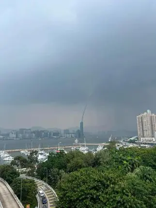 香港维多利亚海湾_香港维多利亚湾现巨大水龙卷_香港维多利亚港湾