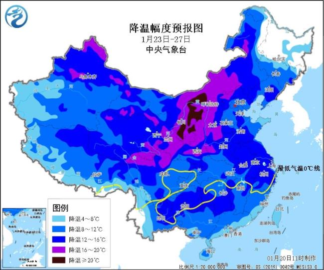 春节前全国有大范围雨雪和寒潮 影响春运交通