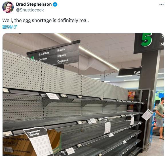 美国鸡蛋到底涨到多贵 1美元1枚成常态