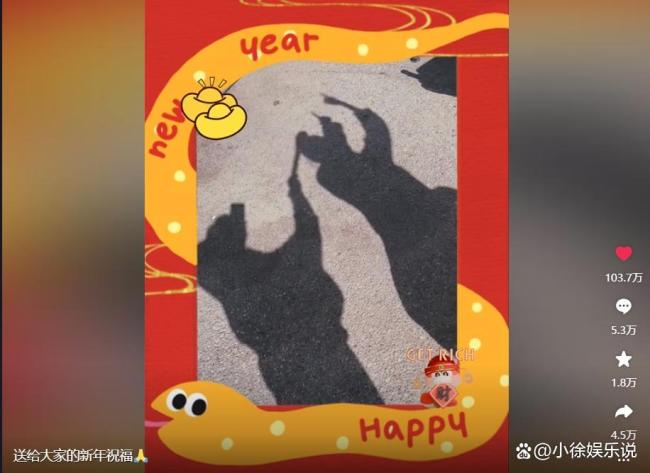 赵丽颖敲木鱼拜年太好笑 别具一格送祝福