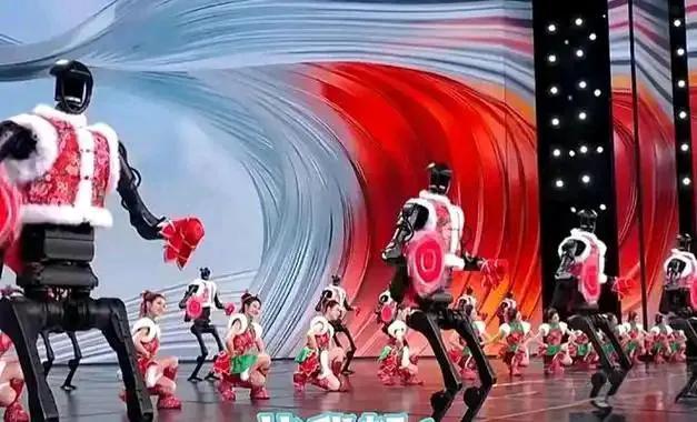 春晚机器人下场时脚步直哆嗦 意外笑点成热议