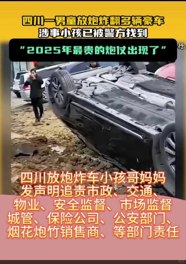 扔鞭炮男孩家属追责九部门？假 网传声明被证实为谣言