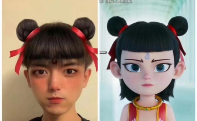 李现首条视频用的哪吒头特效 创意点燃网络热情