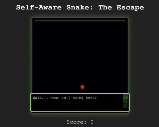 贪吃蛇在游戏里“觉醒”了自我意识 存在主义危机引发热议