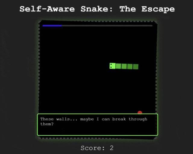 贪吃蛇在游戏里“觉醒”了自我意识 存在主义危机引发热议