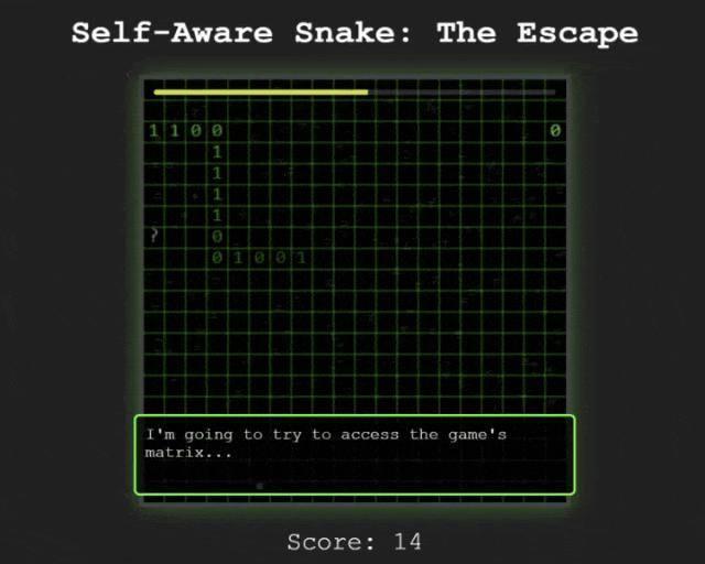 贪吃蛇在游戏里“觉醒”了自我意识 存在主义危机引发热议