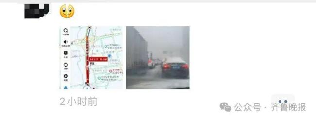 济南暴雪路上汽车变绝望冰壶 交通几乎瘫痪