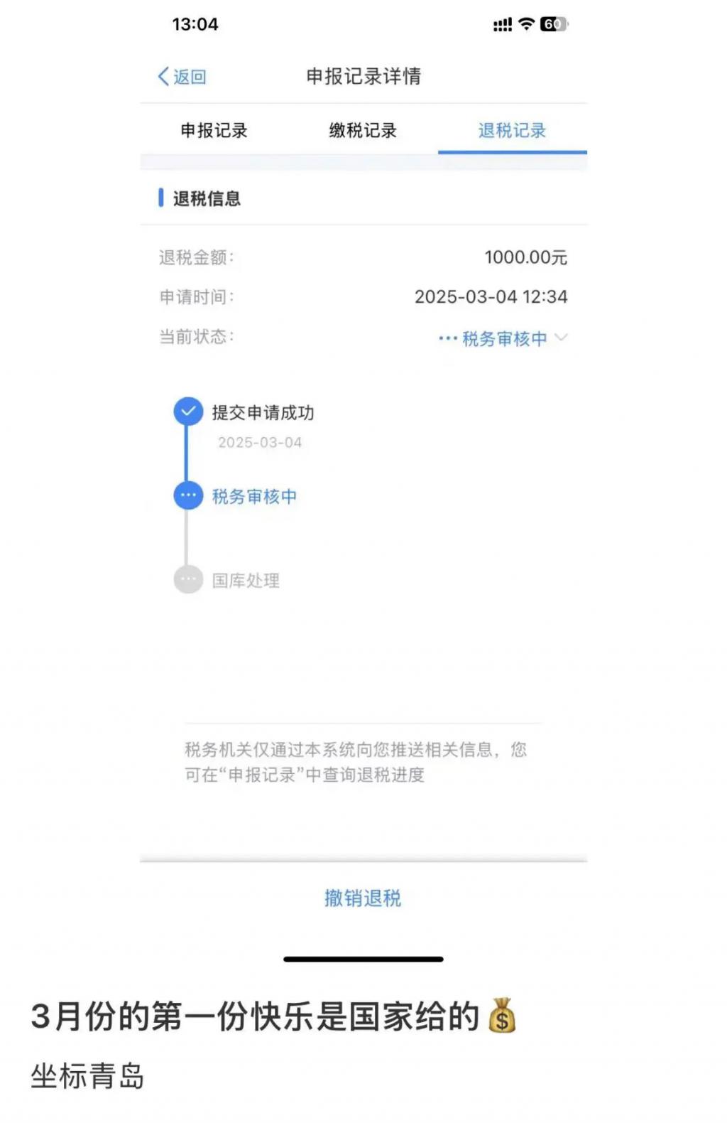你的退税到账了没_退的税没有到账怎么处理_退税没到账到哪里去咨询